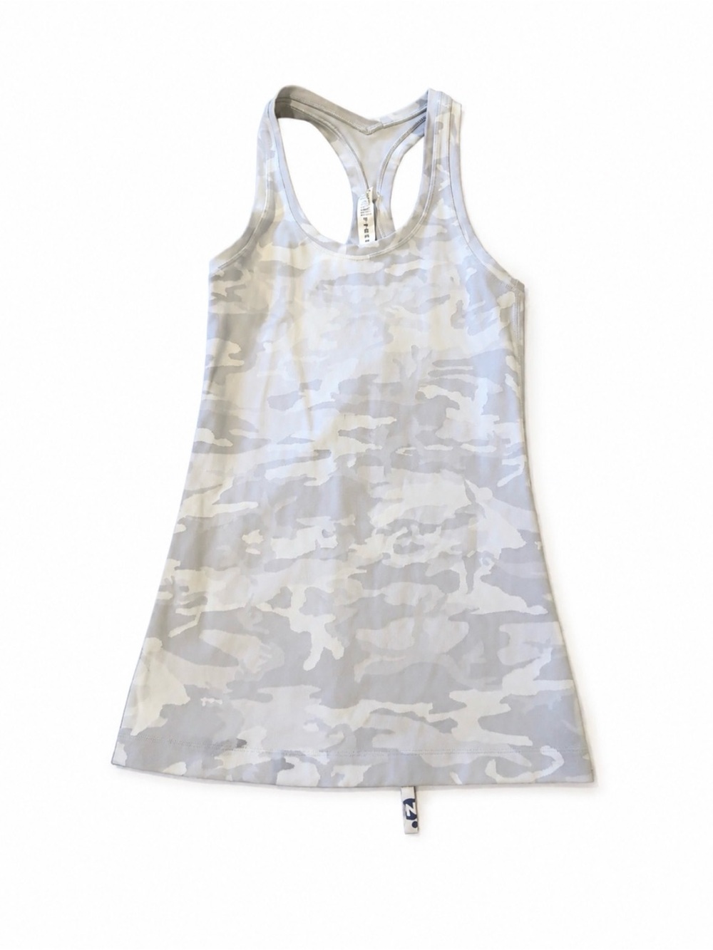 lululemon athletica Women's Light Gray & White Camo Racerback Tank